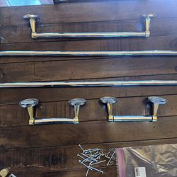 Brass And Chrome Bathroom Hardware