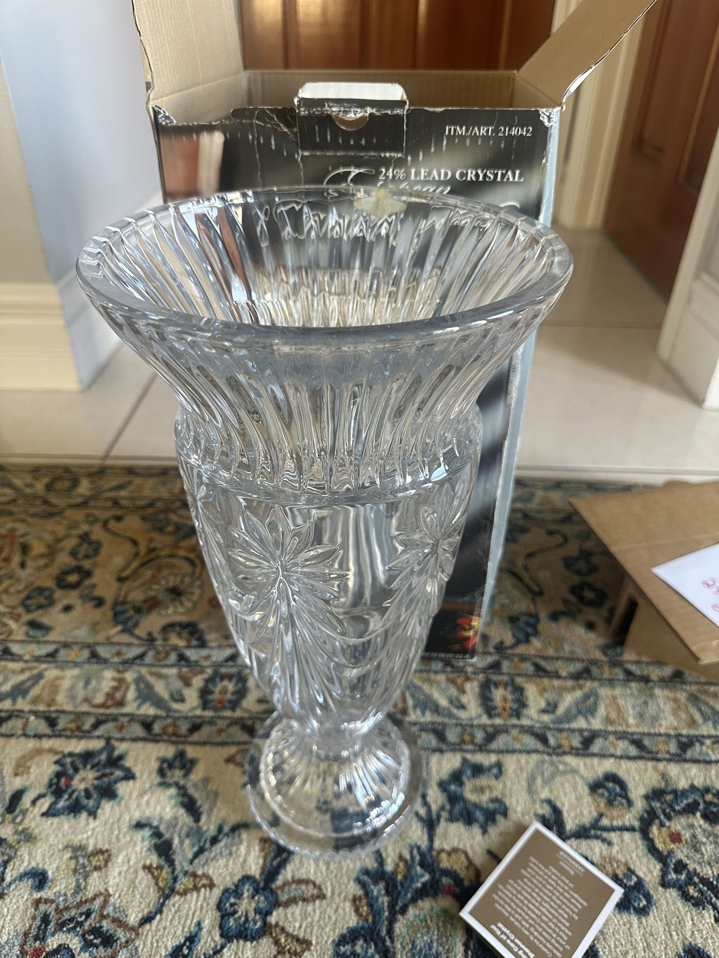 Crystal Vase Brand New Small $25 Or Large Crystal Vase $50
