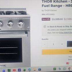 THOR 30 Inch Dual Fuel Range