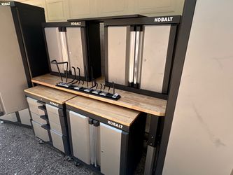 Kobalt Garage Storage Cabinet System with Workbench