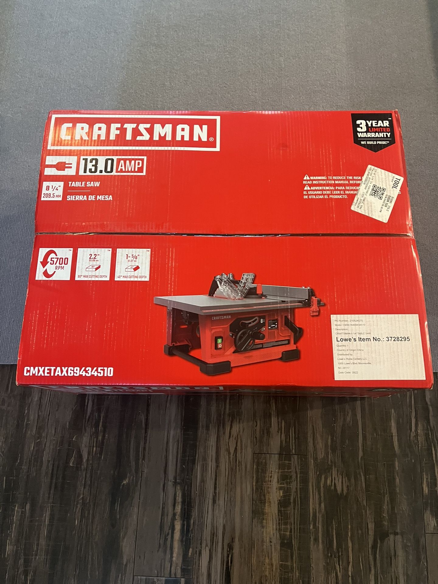 Craftsman Table Saw