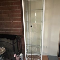 5 Shelf Glass Cabinet
