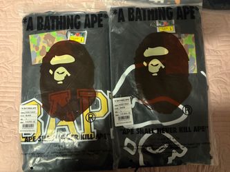 A Bathing Ape BAPE Graphic T-Shirts Size L (x2)