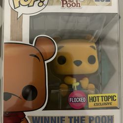 Disney Winnie The Pooh Hot Topic Exclusive Flocked Funko POP!