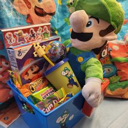 Luigi Plush Basket 