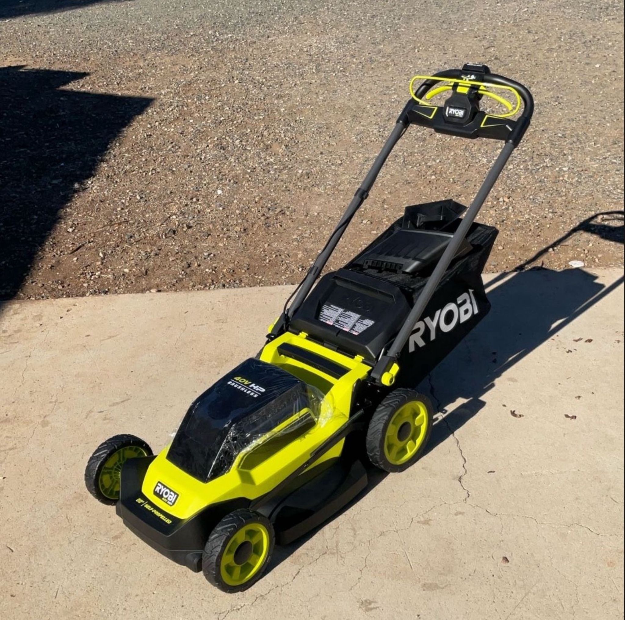 RYOBI 40V HP Brushless 20 in. Cordless Electric Battery Walk Behind Self-Propelled Lawn Mower with 6.0 Ah Battery and Charger