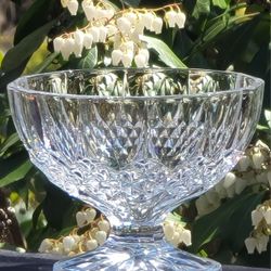 Elegant vintage Cristal d'Arques-Durand Longchamps fruit dessert bowls - set of 8