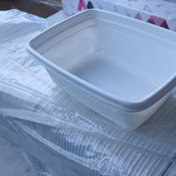 New Small Plastic Containers 5" x 3.5" x 2". About 125 Pcs.