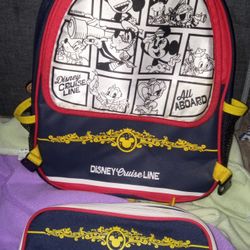 Disney Cruise Line Backpack with small bag

  