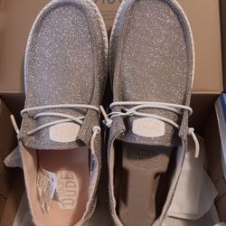 Brand NEW! Sparkly Women's Hey Dude Shoes