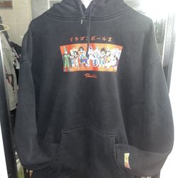 Primitive x Dragon Ball Z Hoodie Mens Large Black Pullover Graphic Anime XL