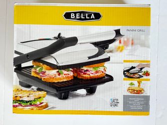 NEW BELLA Panini Grill / Sandwich Press – Adjustable Temperature