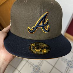 New Era Hat Fitted Cap Toppers Atlanta 