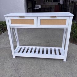 New 39.3"x11.8"x31.5 White Wooden Entryway Console Table
