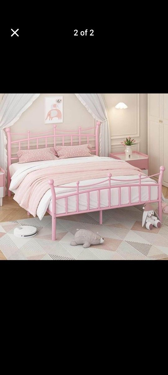 Full Size Pink Princess Bedframe