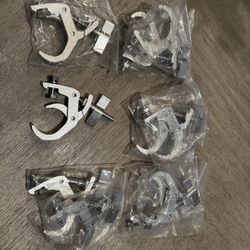 QWORK Truss Clamp, Stage Lights Clamp, 10 Pack 1.57-2.36 Inch Pro Truss Clamps, 330lb Lighting Clamps