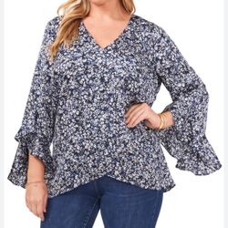 Vince Camuto Small Flutter Sleeve Tunic