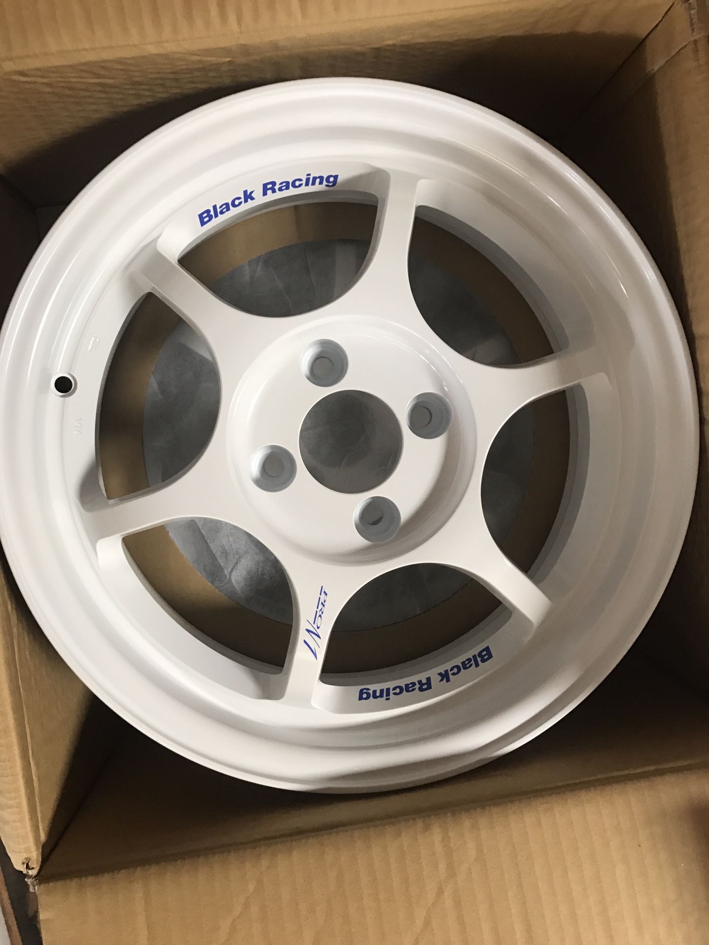 15" Black Racing Pro N1 Wheels Made in Japan 4x100