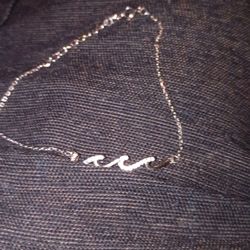 Diamond wave bracelet