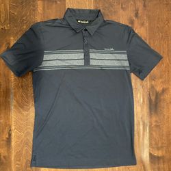 Travis Mathew Golf Polo T-Shirt S Matte Gray