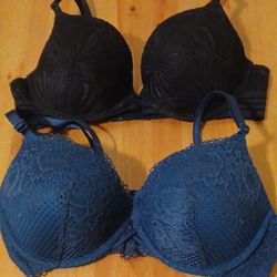 New Ambrielle Padded Underwire Push Up Bra Set 36c