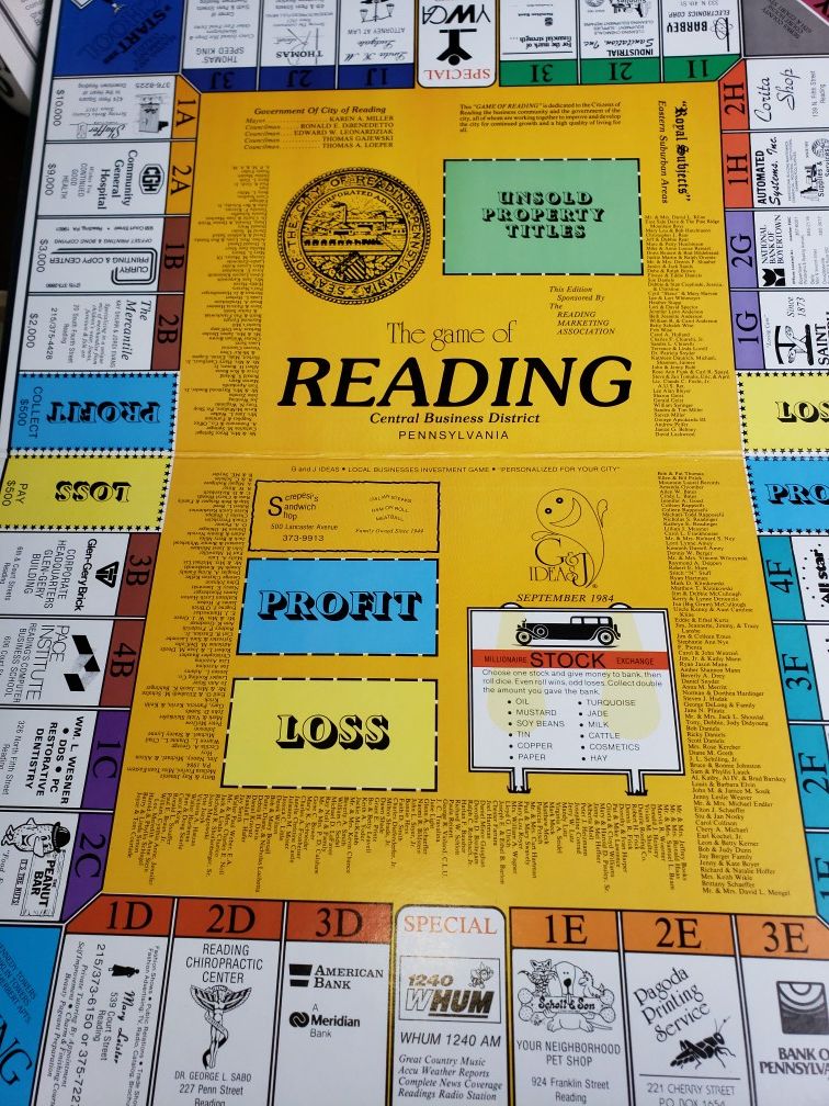 Game of reading pennsylvania