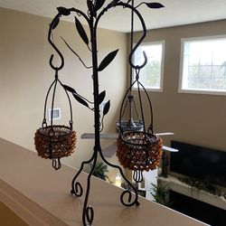 Beautiful swinging candle holders