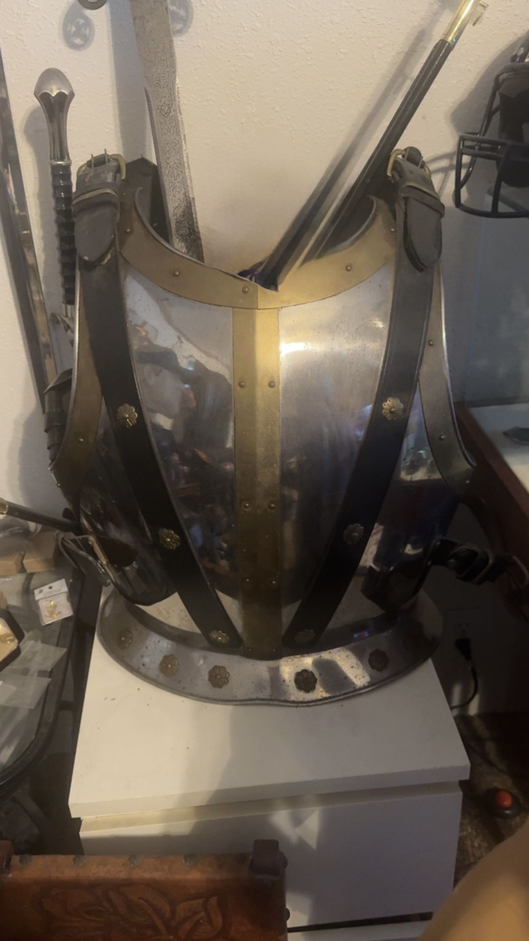 MEDIEVAL ARMOR SUIT FRONT AND BACK ARMOR SCA LARP