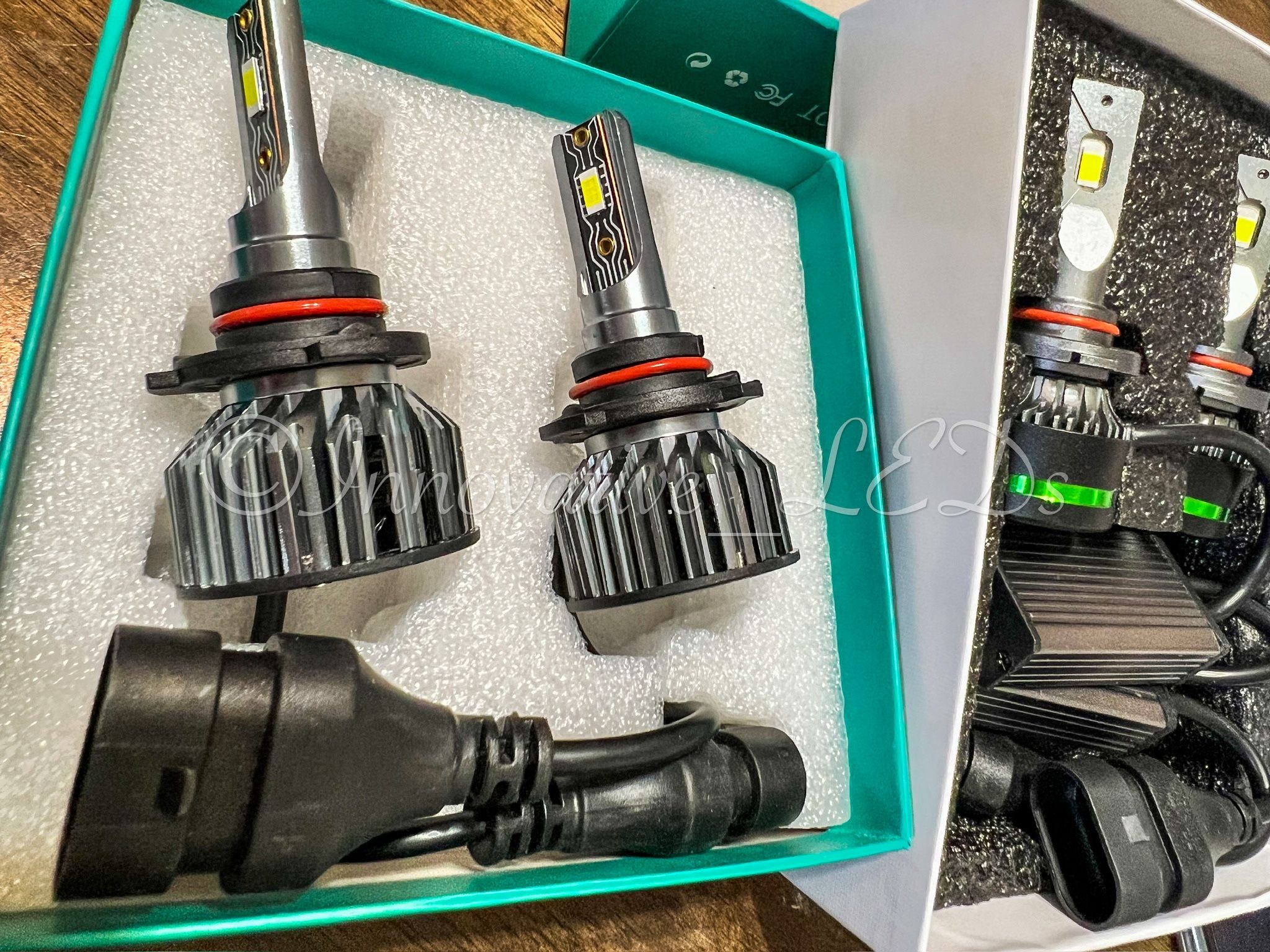 6000k Glacier White LED Headlight And 3000k Jdm Yellow LEDs Fog Lights