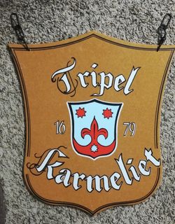 Belgium Beer Sign. Triple Karmeliet. Worth a lot.
