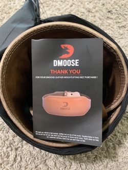 DMoose Weightlifting Belt Genuine Leather for Men and Women, 4 Inch & 6 Inch, Adjustable Buckle, Posture Corrector, Gym Workout, Deadlift, Squats, Pow