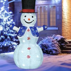 Outdoor Snowman Decoration