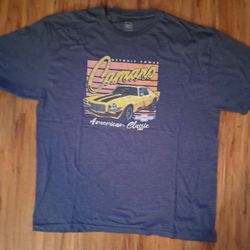 Men's Vintage Style GM CHEVROLET CAMARO Size 2XL