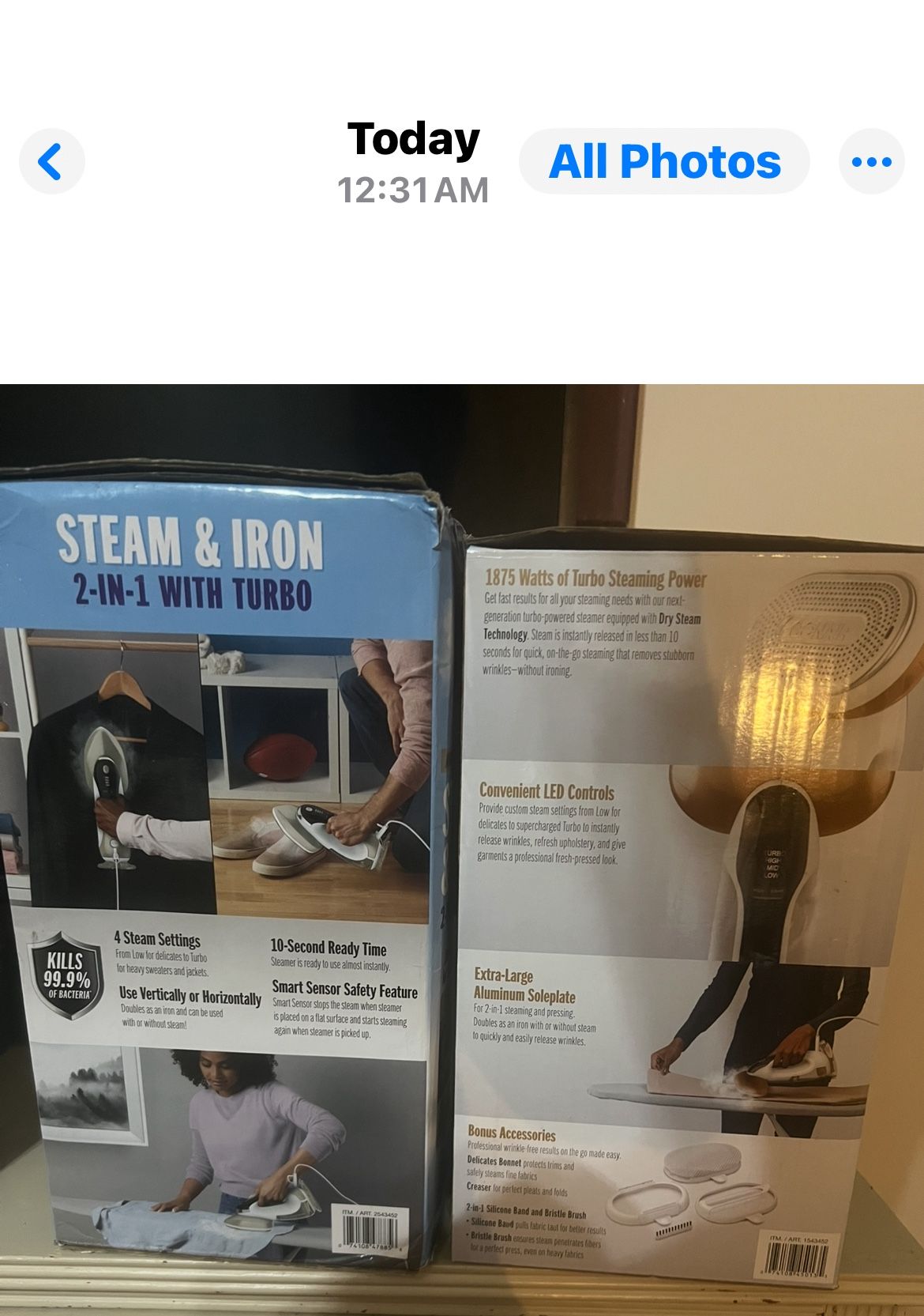 Steam & Iron 2-in-1 With Turbo