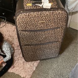 Like Brand New Cheetah Suitcase