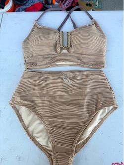 Brown womens bathing suit XS
