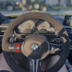 Bmw M4 Alcantara Steering Wheel Carbon Fiber