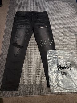 Ksubi Black Distressed Skinny Jeans