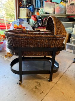 Restoration Hardware Heirloom whisker bassinet