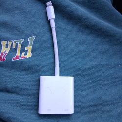 Apple lightning to USB 3 camera adapter