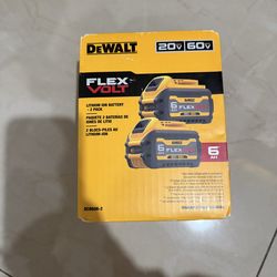 ✅New DeWalt FlexVolt 20V/60V Max 6Ah Lithium Ion Battery 2-Pack