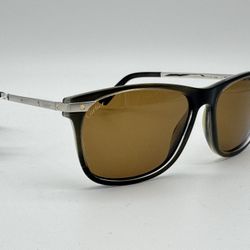 CARTIER SANTOS DE CARTIER GREEN BROWN SUNGLASSES CT0104S NEW 100% GENUINE $1260