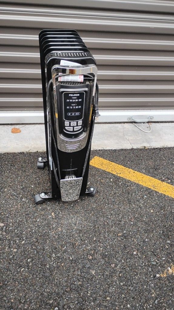 Pelonis Digital Oil-Filled Radiator Heater – Model NY1507-14P – High-End Quiet Room Heater