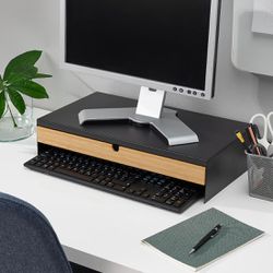 IKEA Elloven Monitor Stand with Drawer