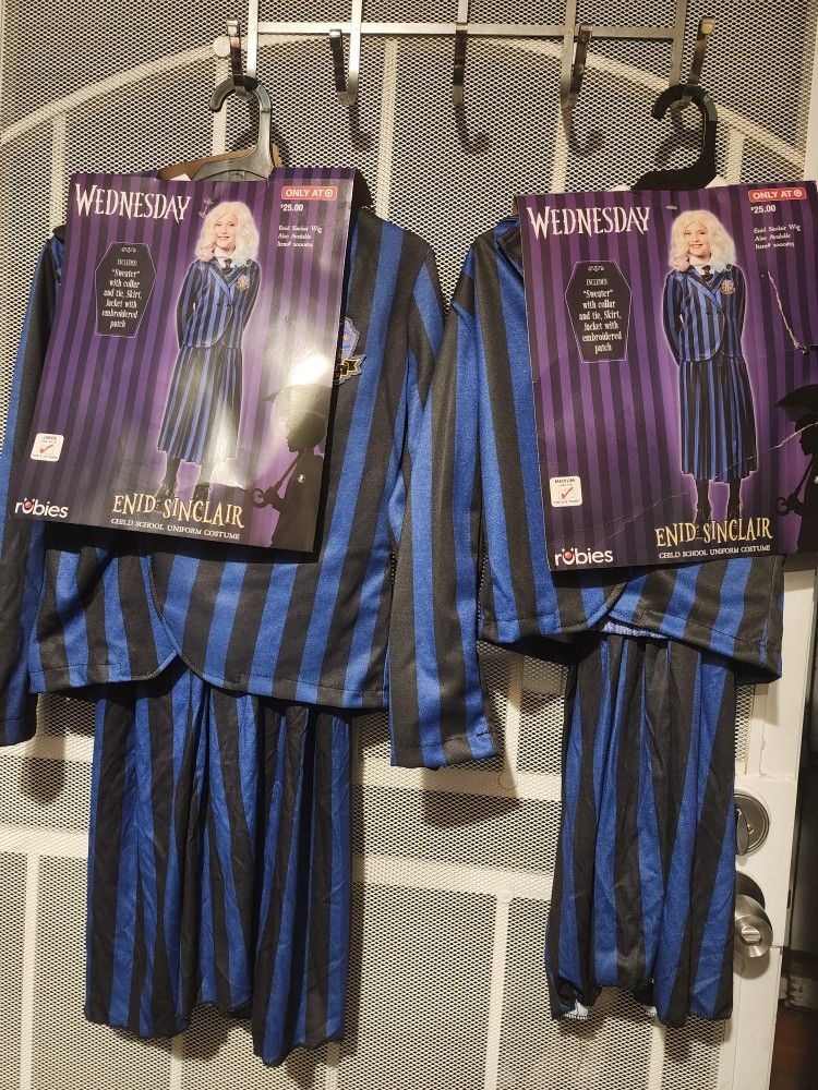 Girl's Wednesday Enid Halloween π Costume M7-8, L10-12