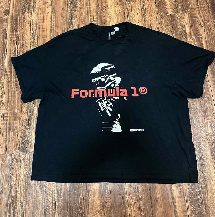 Formula, one race, black short sleeve T-shirt