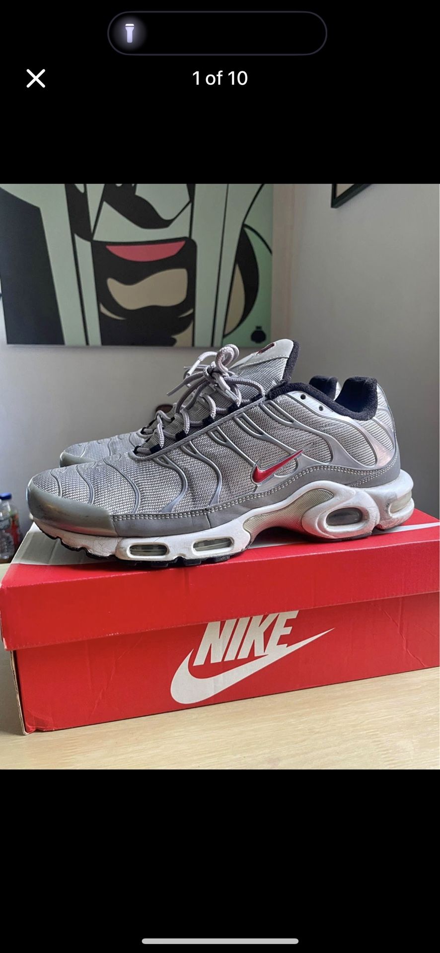 Nike TN Silver Bullets Sz 10