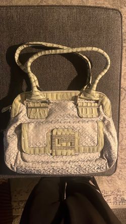 Guess Monogram Satchel Handbag