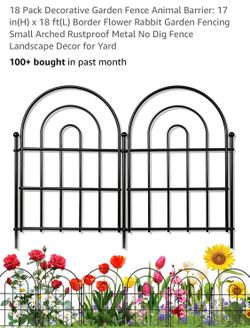 KARLLIU new 18 PK decorative garden fence