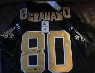 Saints Jimmy Graham Autographed Stitched Jersey 